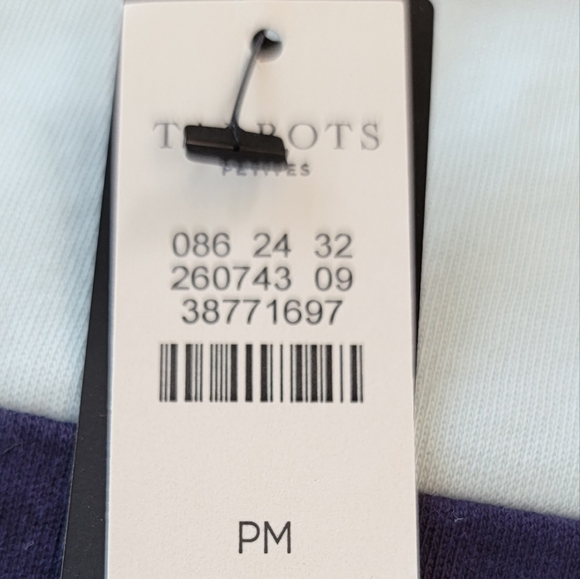 Talbots 100% Cotton Color Block T-Shirt Mini Dress Size Medium Petite NWT - Picture 10 of 10